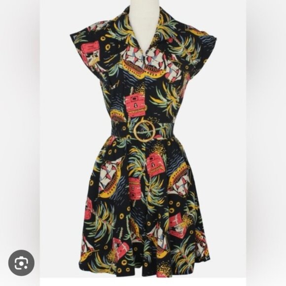 Trashy Diva Pirate Treasure Romper size 14 (includes belt) - Picture 5 of 5